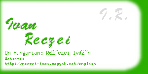 ivan reczei business card